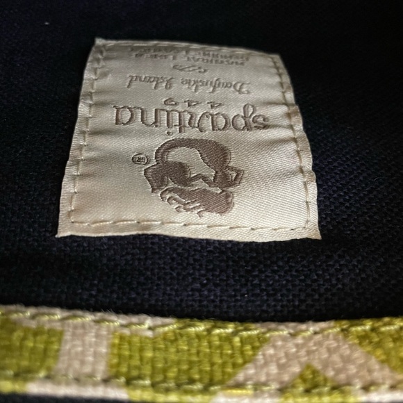 Spartina 449 Heyward Leather and Linen Double Strap Classic Purse Shoulder Bag - Picture 5 of 13